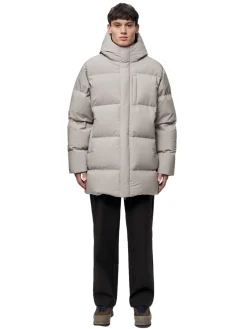 Blæst Ulla Down Jacket Low Tide Jakke Beige Grå