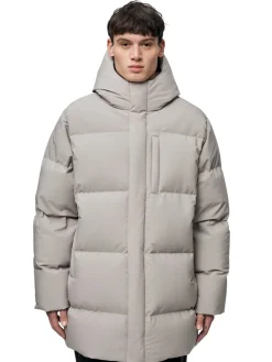 Blæst Ulla Down Jacket Low Tide Jakke Beige Grå