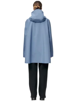 Blæst Voss Poncho Blue Hour Jakke Lyseblå