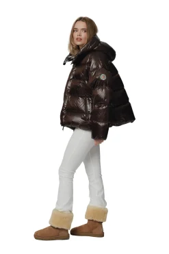 CAYA Ginny Short Coffee Jakke Mørkebrun