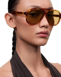 Chimi Eyewear Doris Honey Tortoise Solbriller Brun/Gul