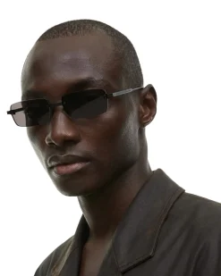 Chimi Eyewear Rimless Parallel Black Solbriller Sort