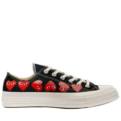 Comme des Garcons Play x Converse CDG Multi Heart Low Top Sko Sort