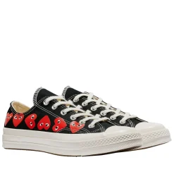 Comme des Garcons Play x Converse CDG Multi Heart Low Top Sko Sort