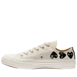 Comme des Garcons Play x Converse CDG Multi Heart Low Top Sko Off-White