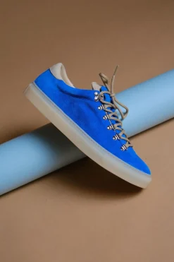 Diemme Marostica Low Mediterrean Blue Suede Sko Kongeblå