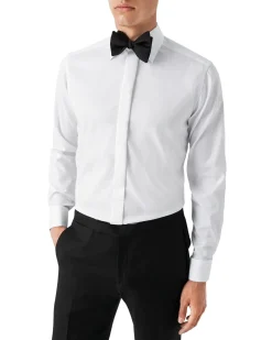 Eton 3000 Slim Evening White Signature Twill Shirt Skjorte Hvit