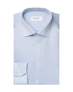 Eton 3000 Slim Skjorte Lyseblå