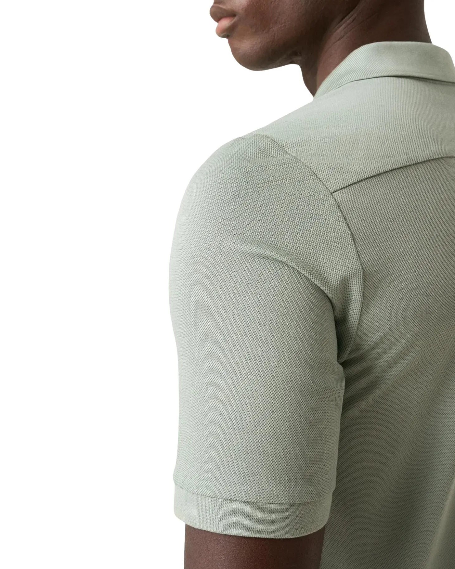 Eton Filo di Scozia Solid Piqué T-shirt Lysegrønn