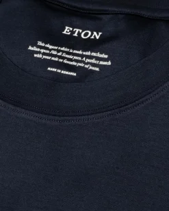 Eton Filo di Scozia T-shirt T-shirt Mørkeblå
