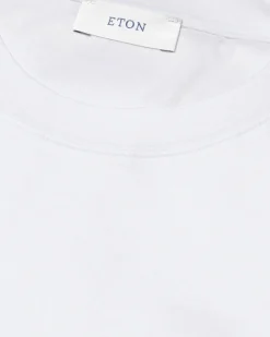 Eton Filo di Scozia T-shirt T-shirt Hvit