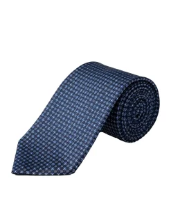 Eton Floral Woven Silk Tie Slips Kongeblå