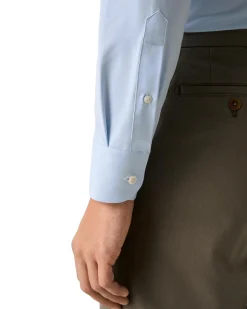 Eton Light Blue Four-Way Stretch Shirt Skjorte Lyseblå