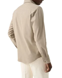 Eton Solid Corduroy Shirt Skjorte Lys Brun