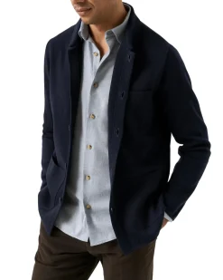 Eton Solid Flannel Shirt Skjorte Lys Blå Melert