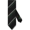 Eton Striped Grenadine Silk Tie Slips Blå Og Grønn