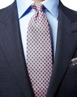 Eton Tie Slips Rosa Mønster