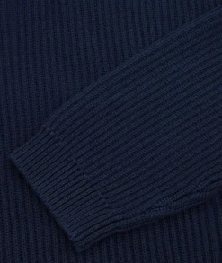 Garment Project Boxy Cotton Knit Genser Mørkeblå