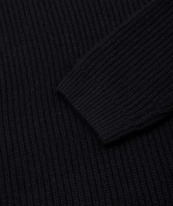 Garment Project Boxy Wool Knit Genser Navy