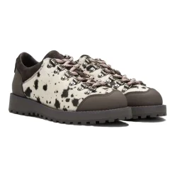 Garment Project Dune Low - Hairy cow Leather Sko Hvit Og Brun