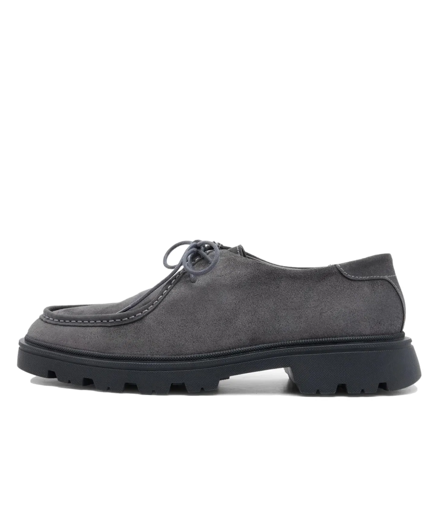 Garment Project Minnesota Low Charcoal Suede Sko Grå