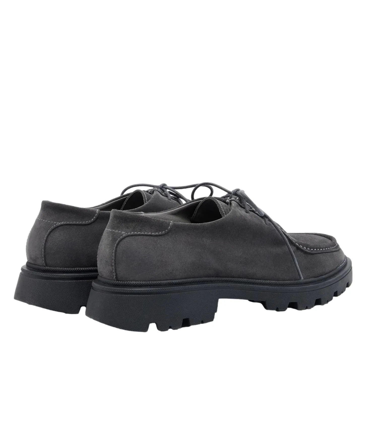 Garment Project Minnesota Low Charcoal Suede Sko Grå