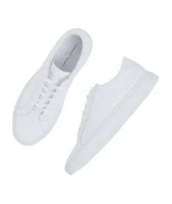 Garment Project Premium Low White Leather Sko Hvit