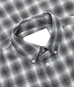 Garment Project Relaxed LS Button Down Shirt Skjorte Grå Mønster