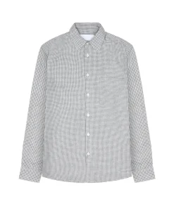 Garment Project Relaxed LS Button Down Shirt Skjorte Grå Mønster
