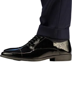 Gregers BERGAMO Lakksko Sko Sort