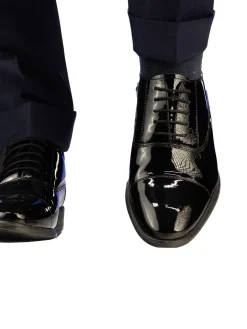 Gregers BERGAMO Lakksko Sko Sort