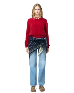 Guest In Residence Grizzly Crew Genser Mørkerød