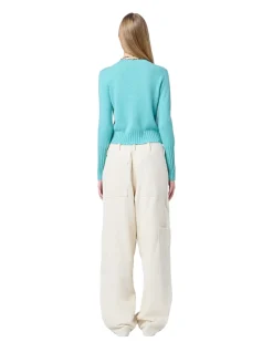 Guest In Residence Shrunken Crew Genser Turkis