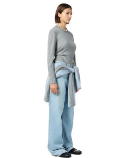 Guest In Residence Shrunken Crew Genser Grå