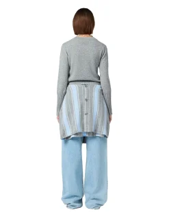 Guest In Residence Shrunken Crew Genser Grå