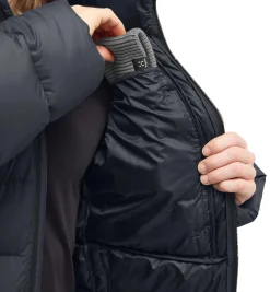 Haglöfs Rosson Down Hood Men Jakke Sort