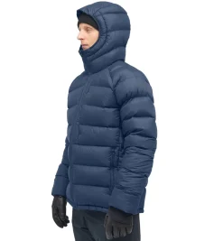 Haglöfs Rosson Down Hood Men Jakke Mørkeblå