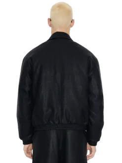 Holzweiler Claus Faux Leather Jacket Jakke Sort