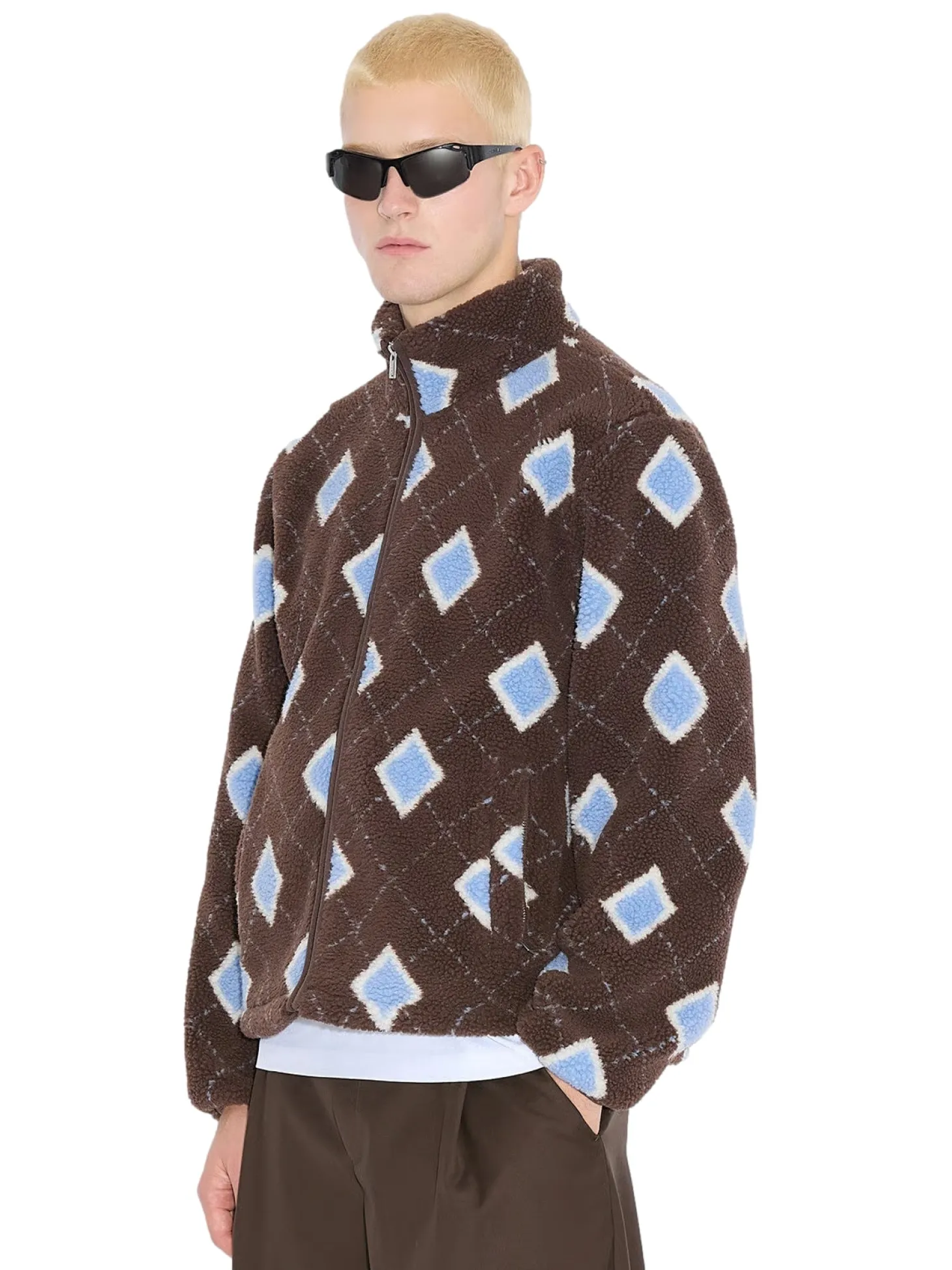 Holzweiler Fossekall Fleece Jacket Jakke Brun Mønster