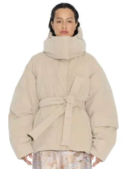 Holzweiler Steilia Brushed Down Jkt Jakke Beige