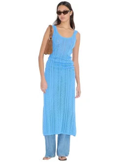 Holzweiler Tine Crochet Dress Kjole Blå