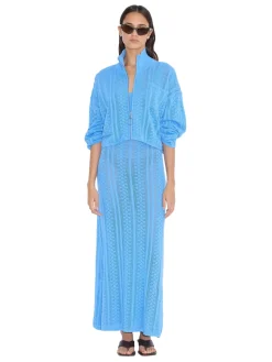 Holzweiler Tine Crochet Dress Kjole Blå