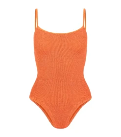Hunza G Pamela Swim Crinkle Badedrakt Oransje