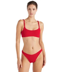 Hunza G Phoebe Bikini Crinkle Bikini Rød