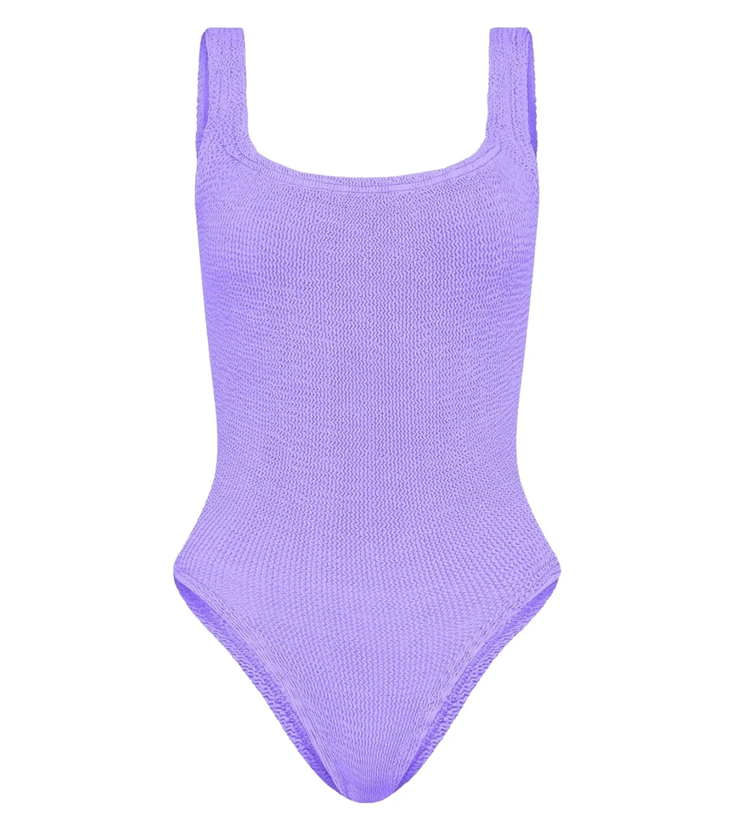 Hunza G Square Neck Swim Badedrakt Lilla