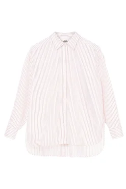 Julie Josephine Edwina Shirt Skjorte Stripet Oransje