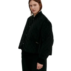 Lavenham Paneled Bomber Jacket Jakke Sort