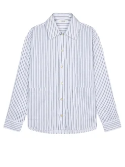 Libertine Libertine Venture Skjorte Black Blue Stripe