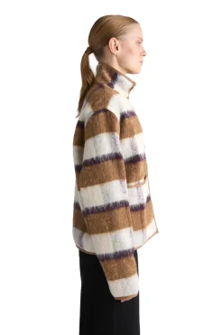 Livid Barkle Yellow Check Genser Gul