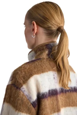 Livid Barkle Yellow Check Genser Gul